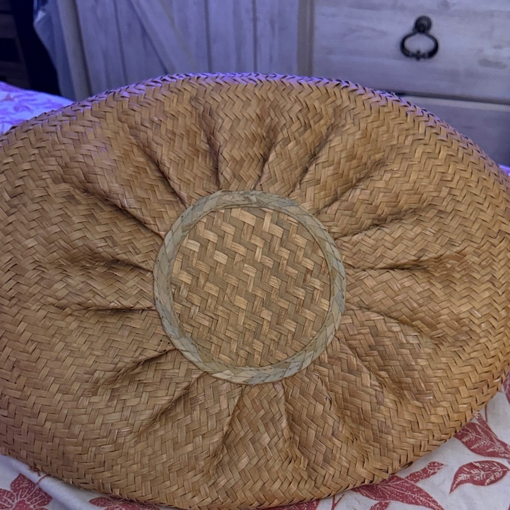 Handcrafted Basket with Pom Pom Accents - Picture 5 of 5